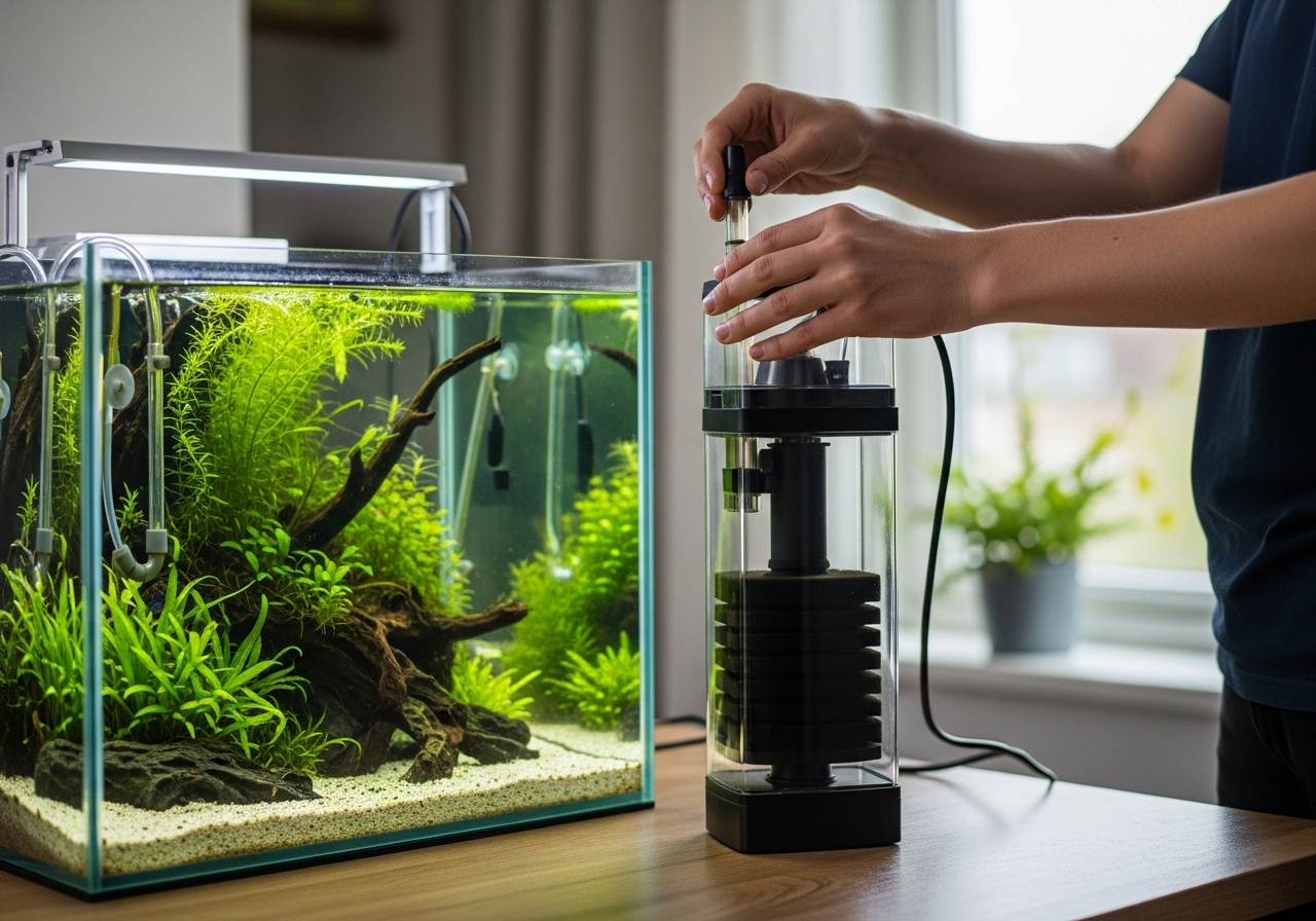 Як правильно запустити зовнішній фільтр для акваріума