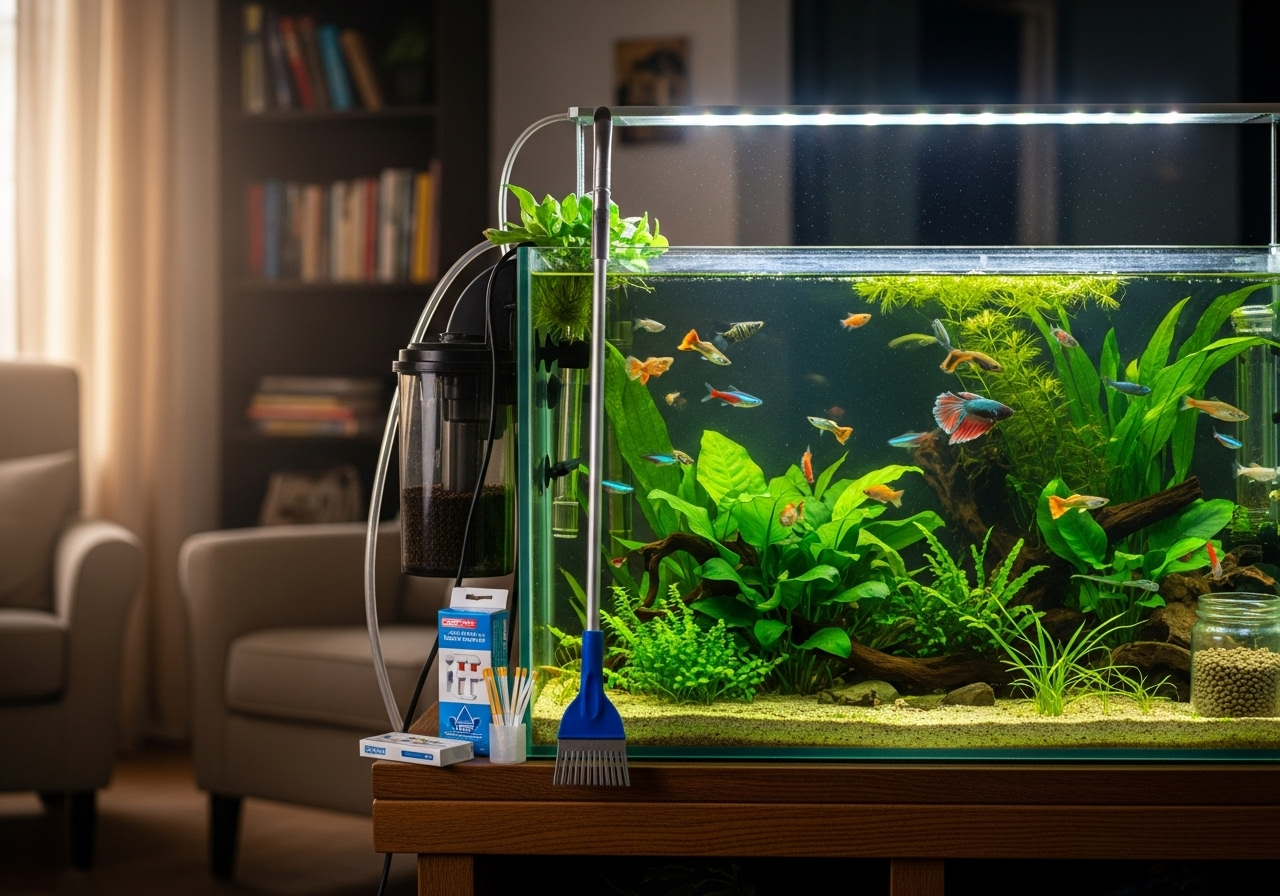 Профілактика помутніння води в акваріумі