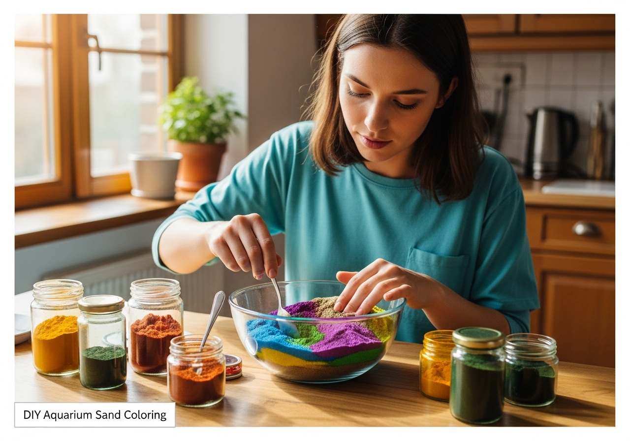 Як пофарбувати пісок для акваріума в домашніх умовах