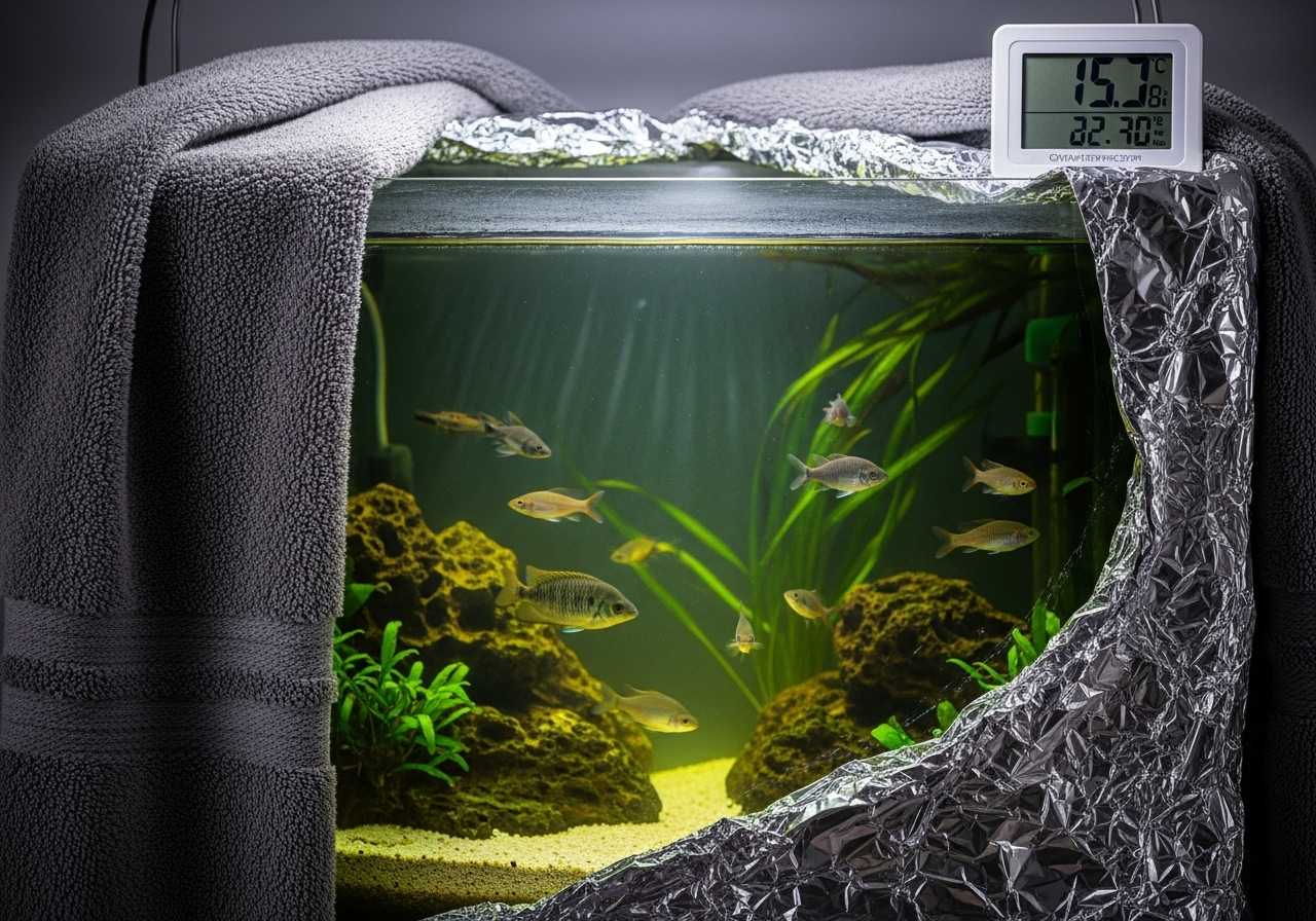 Як зберегти тепло в акваріумі довше