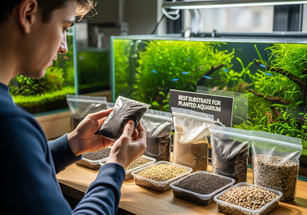 Який ґрунт краще вибрати для акваріума травника