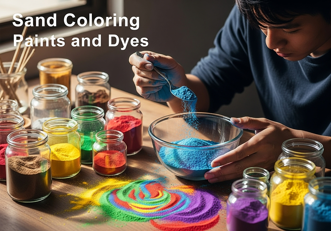 Краски и красители для песка