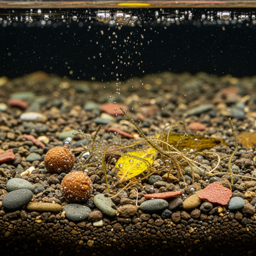 Залишки корму та органічні речовини