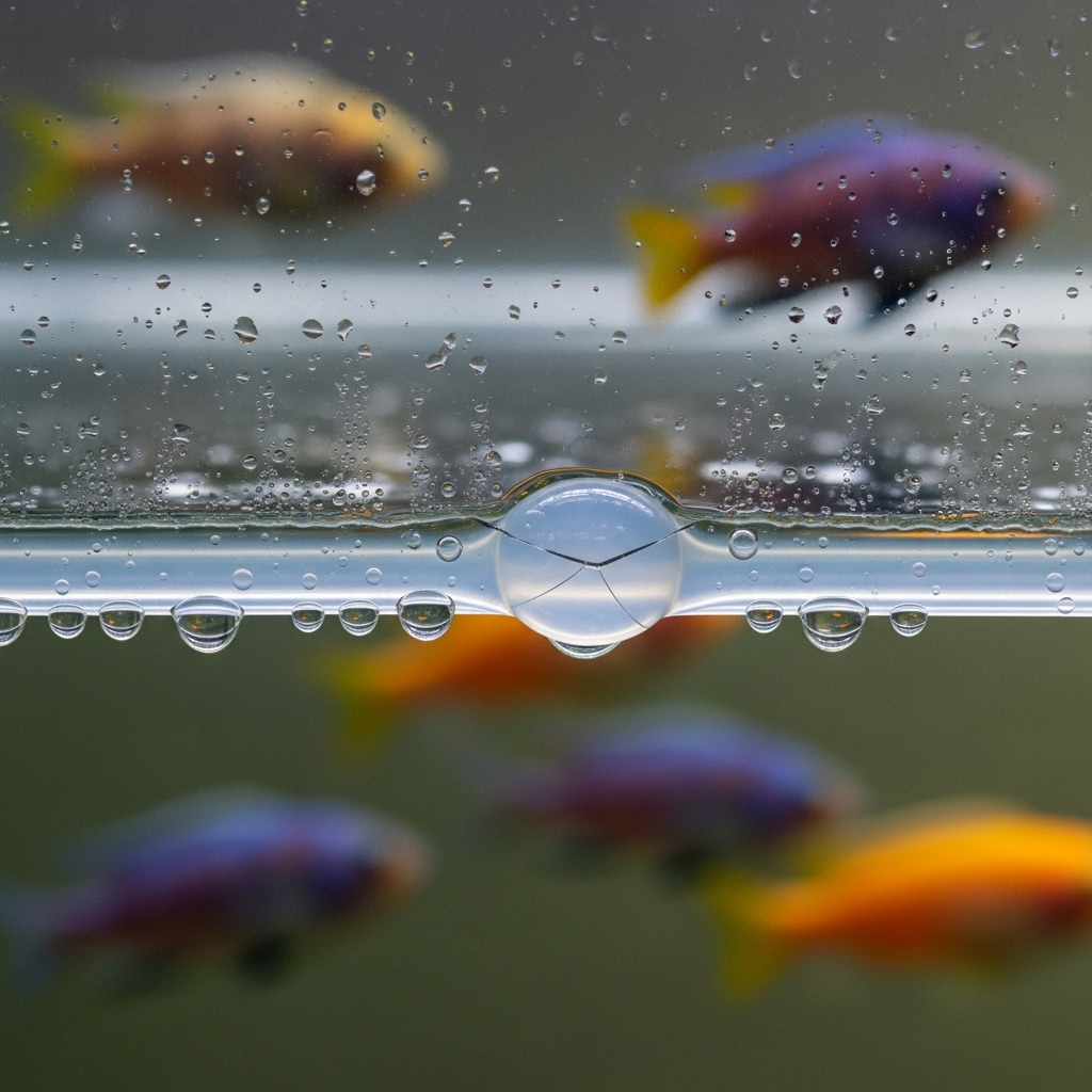 Перші ознаки протікання акваріума