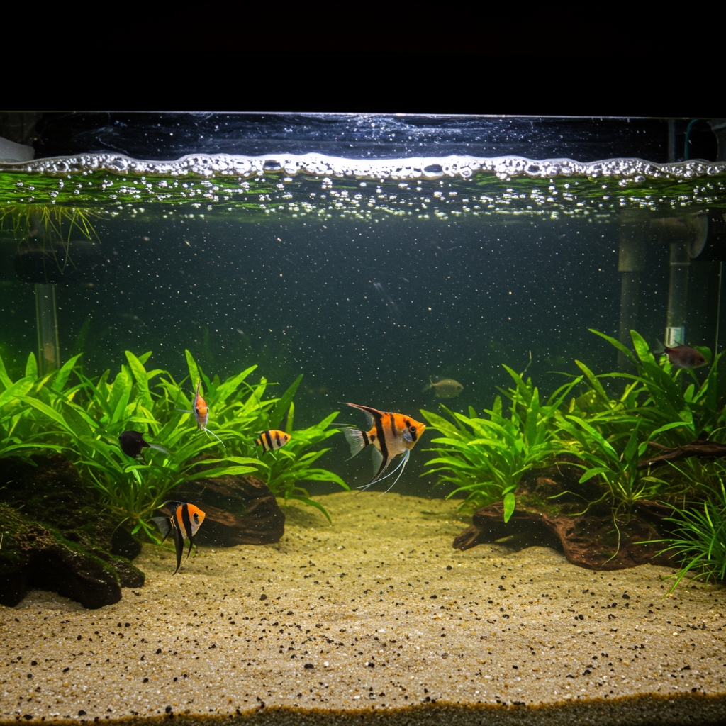 Чому піниться вода в акваріумі: основні причини