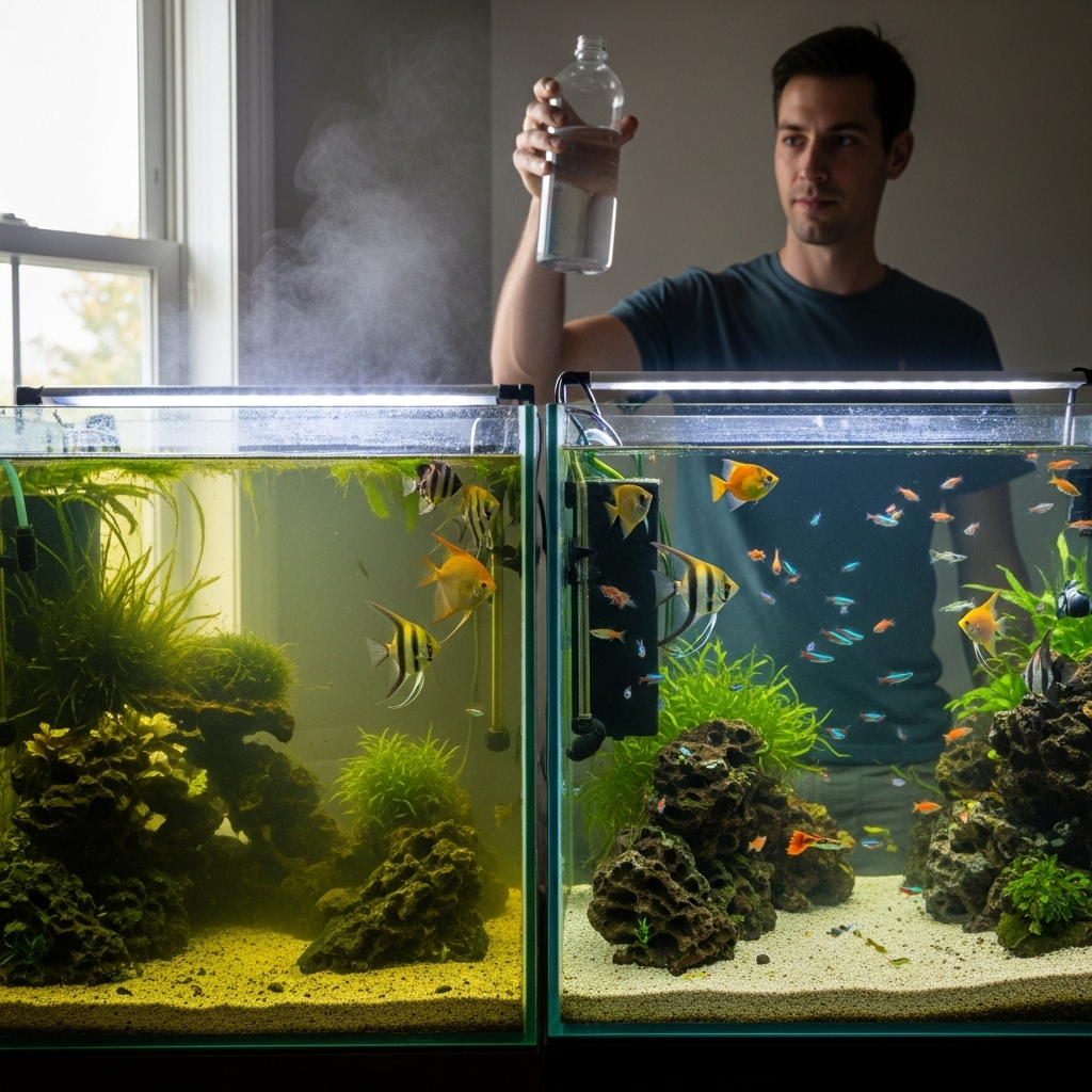 Чому важливо регулярно міняти воду в акваріумі