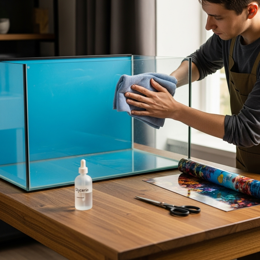 Підготовка акваріума та фону