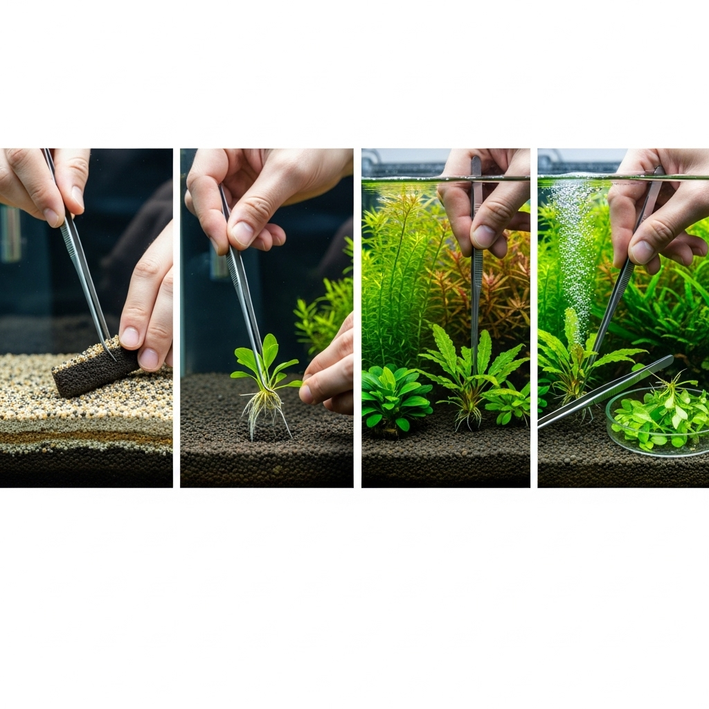 Покрокова інструкція з посадки акваріумних рослин