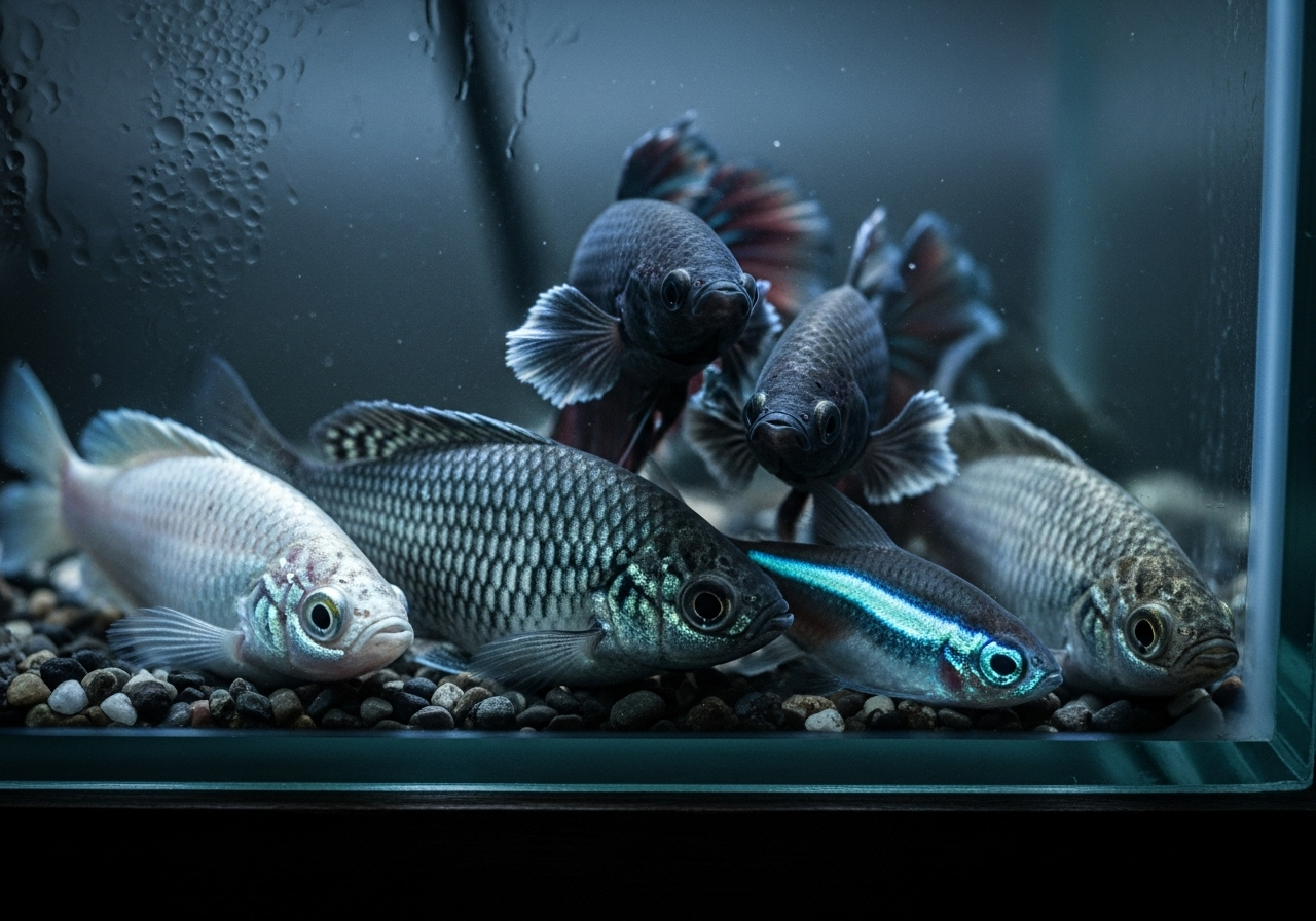 Симптоми стресу у риб через низьку температуру