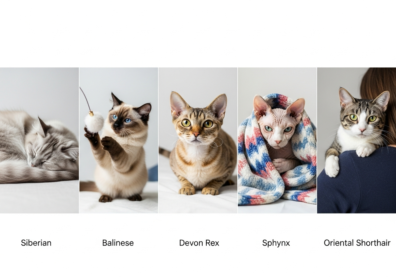 Топ-5 гіпоалергенних порід кішок: докладні характеристики та особливості догляду