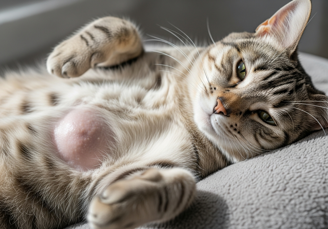 Жировик у кота на животе: причины, диагностика, лечение и профилактика