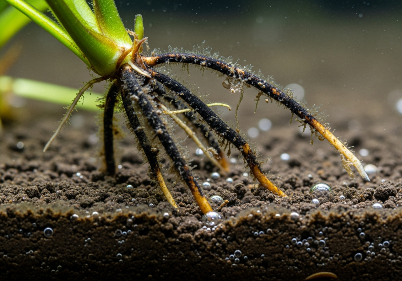 Гниння коренів через неправильний грунт або посадку