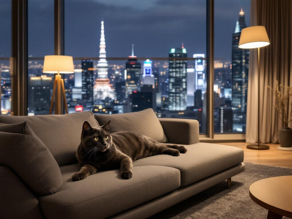 Японский короткошёрстный кот