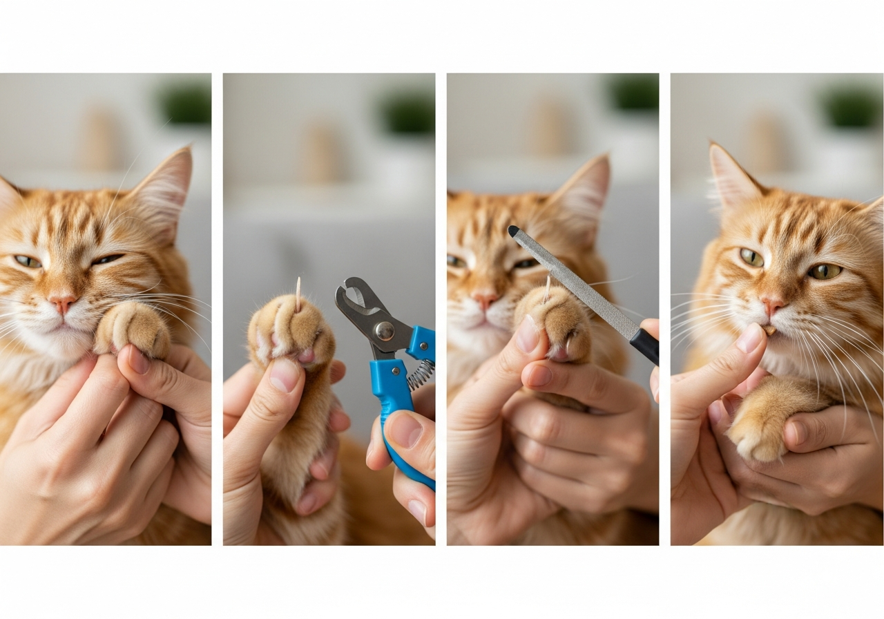 Покрокова інструкція: як обрізати пазурі коту?