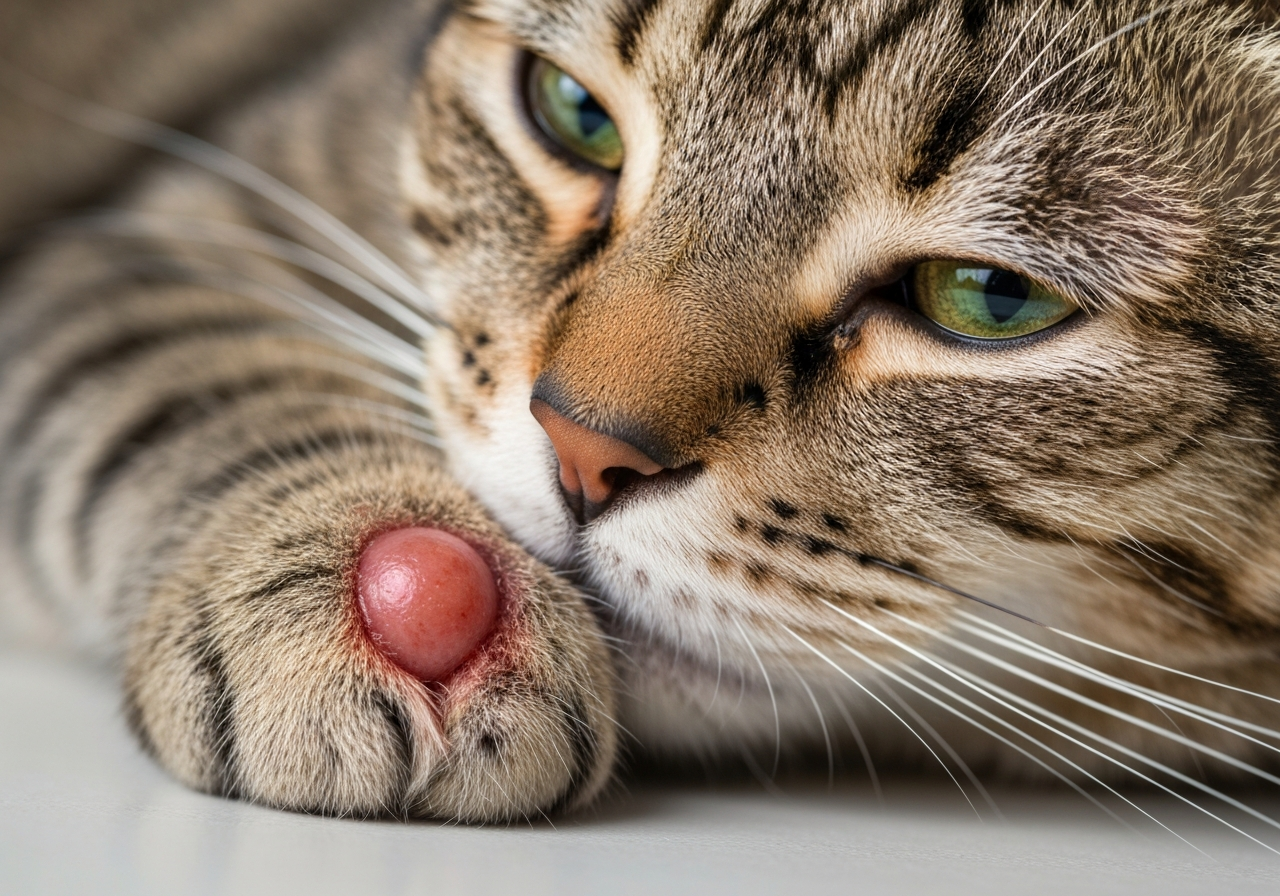 Симптоми абсцесу у кота