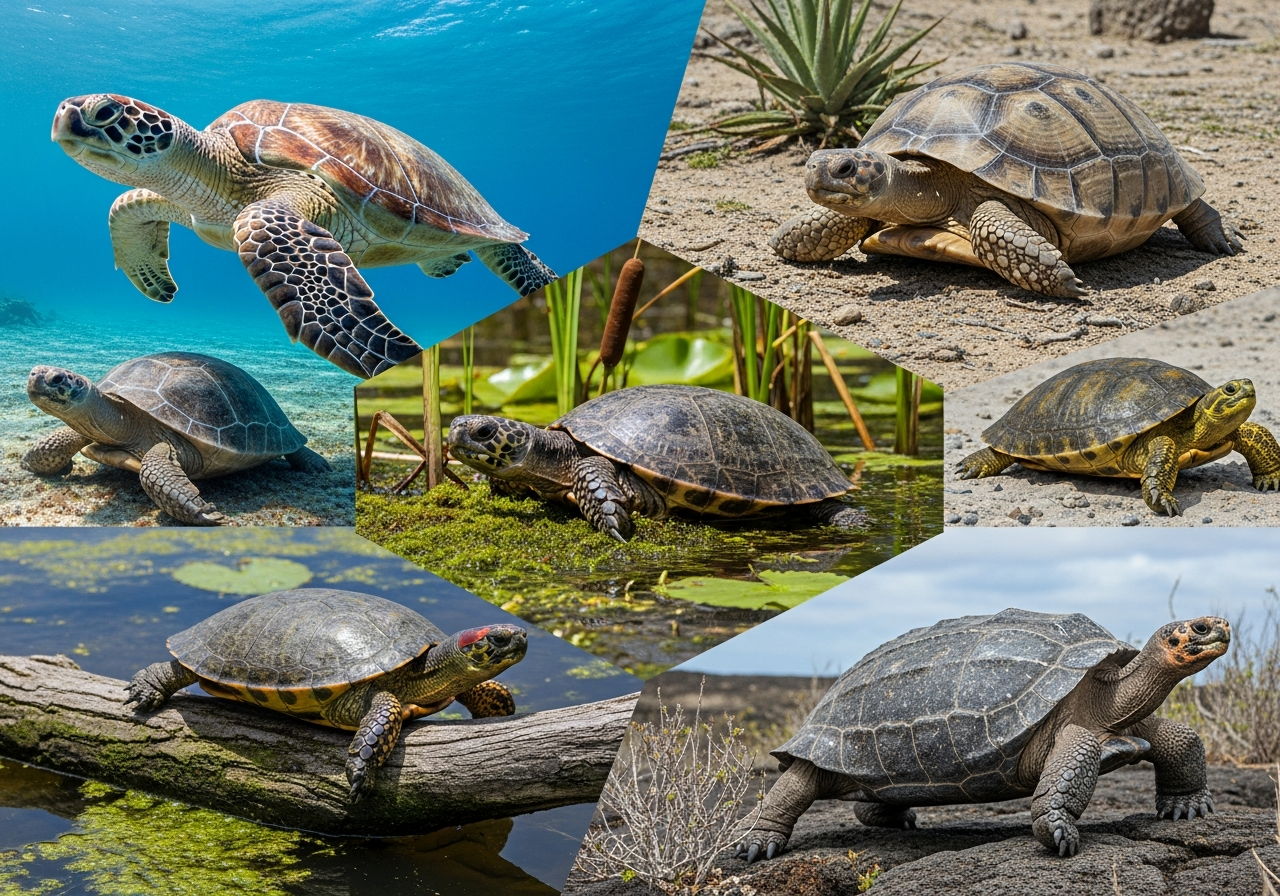 Види та класифікація черепах