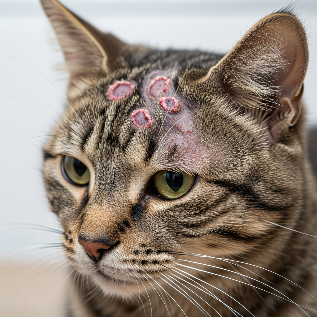 Як виглядає лишай у кота: ознаки, діагностика та лікування