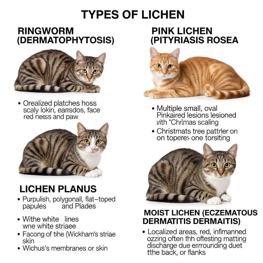Види лишаю у кішок: як відрізнити стригучий лишай від інших форм?