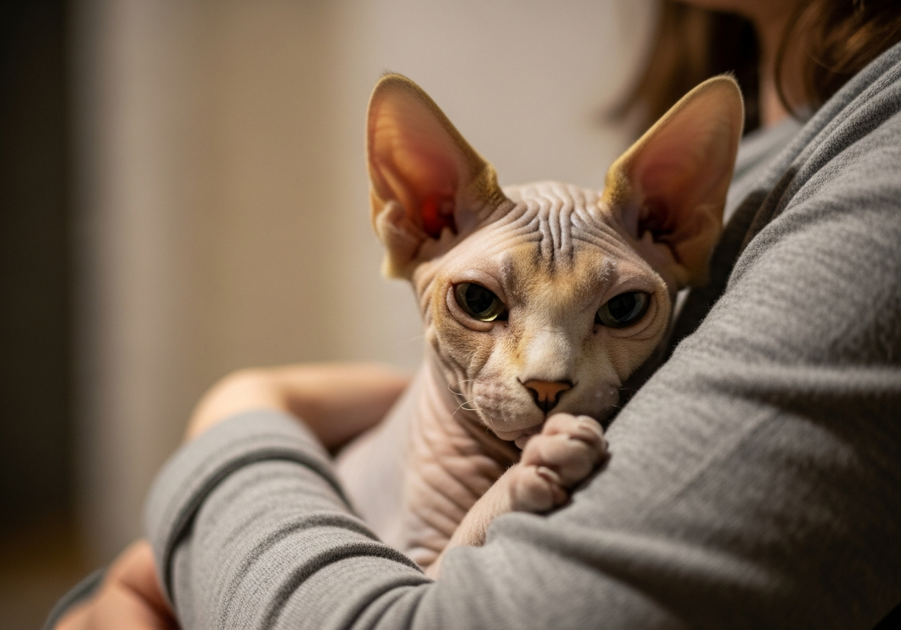 Сфінкс: унікальна порода кішок без хутра — догляд, характер та секрети утримання