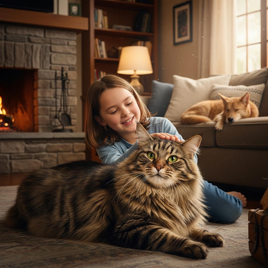 Великі кішки в сім’ї: як вони ладнають з дітьми та іншими тваринами