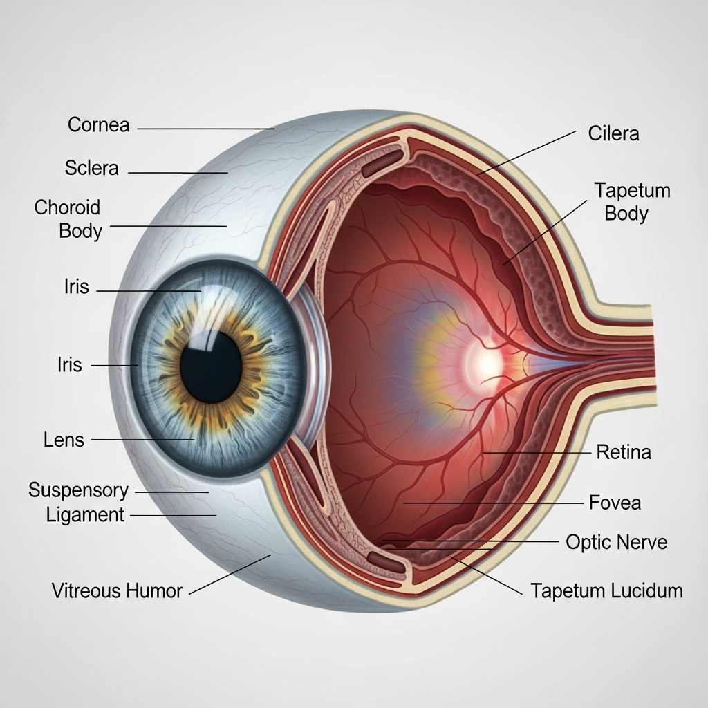 Будова ока собаки: основні відмінності від людського зору