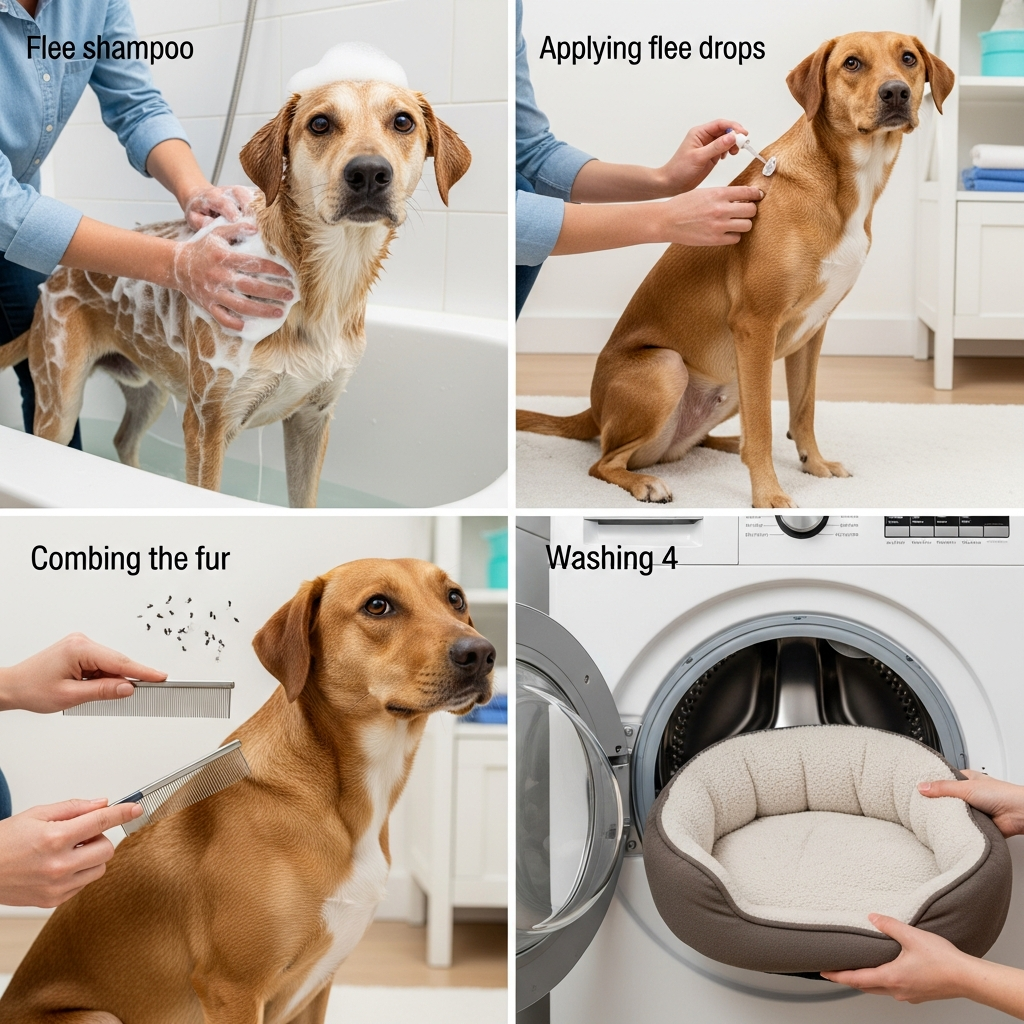 Покрокова інструкція: як правильно обробити собаку від бліх