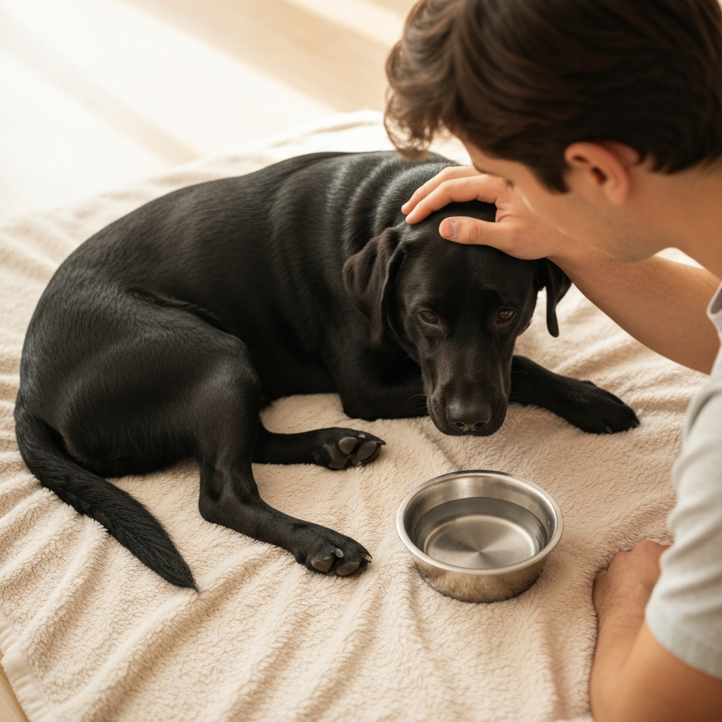 Перша допомога при болю в животі у собаки